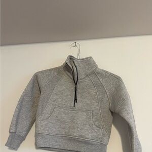 Light gray Lululemon half zip girls